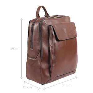 Sac à dos en cuir sac à dos de randonnée dames noir faux cuir végétalien ordinateur de voyage grand sac à dos meilleur travail en cuir véritable - Product Image 5