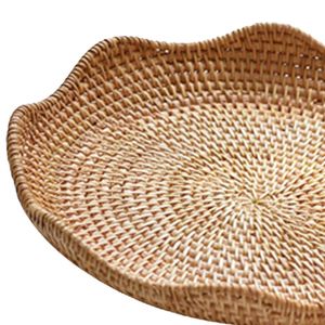 Handmade Premium Quality Rattan Serving <b>Tray</b> Modern Design Custom Shape <b>Large</b> Size Ideal For Kitchen Tea And Coffee Serving - Product Image 3