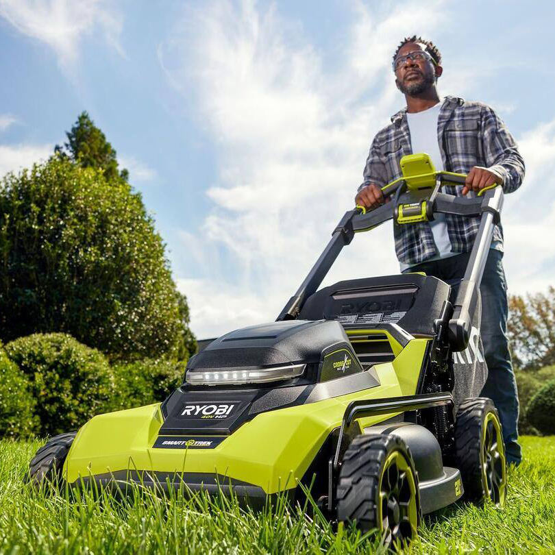 Ryobi Lawn Mower With Edge Trimmer RYOBI 18V ONE+ 3-in-1 Mower