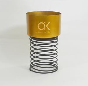 AK Brass Round mini plata níquel único florero de metal decoración del hogar centro de mesa - Product Image 4