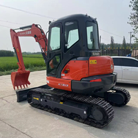 Mini-excavatrice sur chenilles hydraulique Kubota KX163 d'occasion pour la construction, l'agriculture et l'aménagement paysager