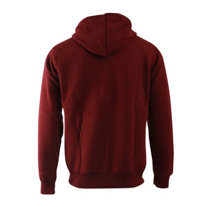 เสื้อฮู้ดมีซิปสีแดงเลือดหมูมีฮู้ดแบบรูดซิปเทรนด์ใหม่ - Product Image 2