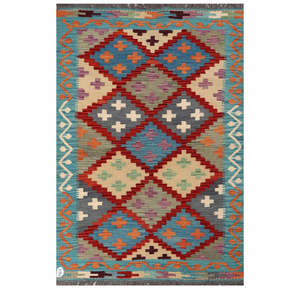 Alfombras Imaco, Alfombra Kilim Maimana de Afganistán, 182 x 121 cm, Alfombras y Juegos de Alfombras - Product Image 1