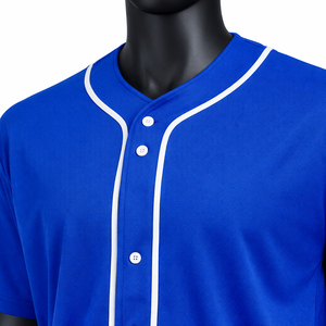 Uniforme de béisbol personalizado, conjunto de camiseta y pantalones con botones, kit de equipo de béisbol de secado rápido y transpirable - Product Image 4