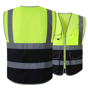 Chaleco Reflectante de Algodón Transpirable con Múltiples Bolsillos, Nuevo Diseño, Fácil de Lavar, con Certificación EN, para Seguridad en el Tráfico y la Construcción - Product Image 1