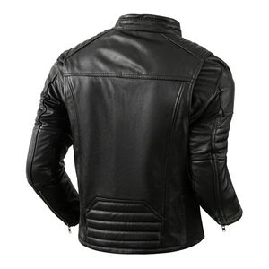 Chaquetas de Cuero para Hombre 2026, Servicio OEM, Color Negro, Chaqueta de Cuero de Manga Larga, Chaqueta de Cuero Cómoda para Hombre - Product Image 4