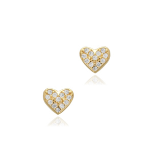 Minimalist <b>Heart</b> Design CZ Stone 925 <b>Silver</b> <b>Stud</b> <b>Earrings</b> Jewelry Handcrafted Wholesale Turkish Fine Jewelry - Product Image 3