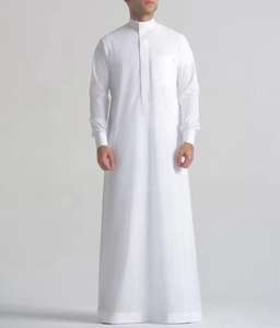 Pastel Mint Green <b>Men</b> <b>Thobe</b> Summer Style Saudi Jubba Long Sleeve Islamic Dress Arabic Kandura Robe Dishdasha <b>For</b> <b>Men</b> - Product Image 1