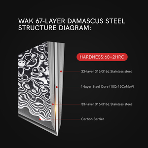 Cuchillo de Chef de cocina de hoja de acero con servicio OEM ODM de alta calidad personalizado al por mayor herramienta de corte de carne y verduras de cocina súper afilada - Product Image 5