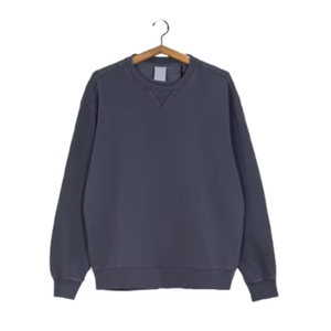 Sweat-shirt pull 100% coton de haute qualité pour hommes saison d'hiver surdimensionné respirant Streetwear impression graphique personnalisable - Product Image 1