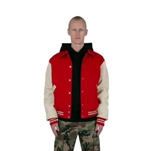 Premium Wool <b>Varsity</b> <b>Jacket</b> for Men Women High Quality Custom Embroidery Hooded Collar Winter Season Outdoor Letterman <b>Jacket</b> - Product Image 1
