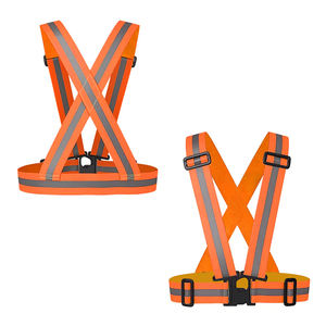 Cinturón de seguridad reflectante de alta visibilidad, correa elástica ajustable para la cintura para correr de noche, ciclismo, caminar, trotar - Product Image 2