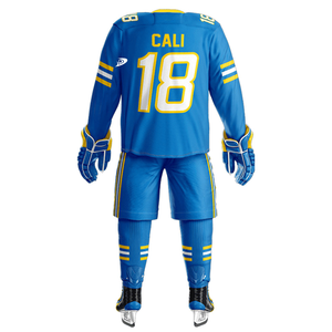 Tenues de hockey sur glace respirantes fabriquées au Pakistan avec impression par sublimation personnalisée, 100 % polyester, design personnalisé pour hommes adultes - Product Image 3