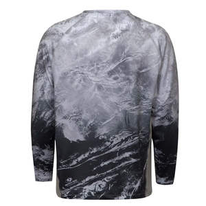 Chemises de pêche en tissu polyester avec impression par sublimation personnalisée, concevez votre propre logo personnalisé, manches longues, performance UPF 35 - Product Image 2