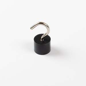 Magnete da soffitto in gomma con vite ad uncino Ø20x40mm - Product Image 1