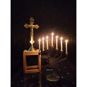 Portavelas de Hierro Hecho a Mano, Portavelas de Té, Portavelas Votivas para Decoración del Hogar y Bares, Personalizable para Navidad, Viene en Caja - Product Image 1