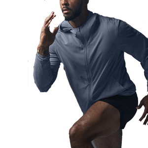 เสื้อแจ็กเก็ตกันลมมีซิปสำหรับผู้ชายเสื้อใส่วิ่งผ้าไนลอนออกแบบโลโก้ได้ตามต้องการสไตล์แฟชั่นใหม่ - Product Image 4