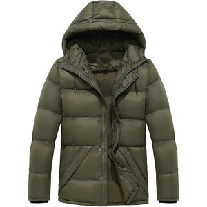 เสื้อแจ็คเก็ตผ้าแคนวาสบุใยสังเคราะห์สำหรับผู้ชาย รุ่น Winters Warm พร้อมฮู้ดและโลโก้ด้านหน้า สไตล์ไฮสตรีท - Product Image 4