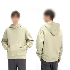 Vêtements pour hommes Sweats à capuche Pull-over épais en éponge française Sweats à capuche en tissu de coton Sweats à capuche surdimensionnés pour hommes - Product Image 5
