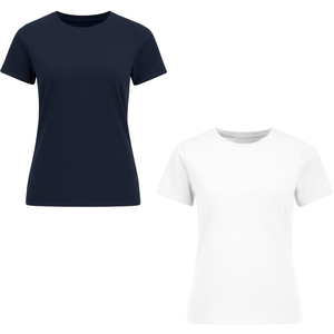 T-shirt en coton pour femmes au quotidien, toucher doux de qualité supérieure, manches courtes, tee-shirt basique, logo personnalisé, couleurs et commande en gros, t-shirt surdimensionné - Product Image 1