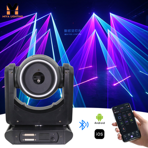 10W đầy đủ màu sắc ilda DMX512 xoay di chuyển đầu ánh sáng <span class=keywords><strong>laser</strong></span> hoạt hình ứng dụng ánh sáng <span class=keywords><strong>laser</strong></span> cho thanh DJ Sân khấu - Product Image 1
