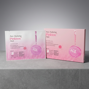 Masque facial Pinktox à l'acide hyaluronique et au collagène, sans huile, sans parfum, hydratant, soin des pores, emballage en boîte de couleur coréenne - Product Image 1