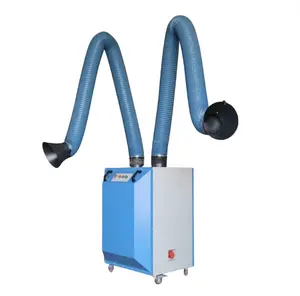 Qiaoda Two Arms High Quality Portable Fume Extractor Metal Welding Soldering Dust Collector