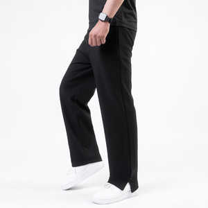 Pantalones de chándal holgados de algodón de gran tamaño para hombre, pantalones de Jogger holgados con cordón, ropa de calle informal, pantalones de Entrenamiento Personalizados OEM - Product Image 4