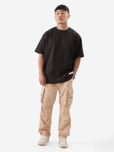 เสื้อยืดผู้ชาย heavyweight 250 GSM เสื้อยืดโอเวอร์ไซส์ผ้าคอตตอน100% ไหล่ตกออกแบบเองสกรีนพิมพ์ลายกราฟิก - Product Image 5