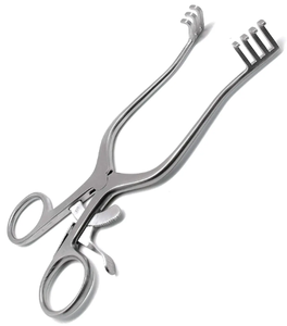 Retractores Quirúrgicos Weitlaner, Instrumentos Quirúrgicos, Retractor Autoajustable, Separador de Piel de Acero Inoxidable, Manual - Product Image 1