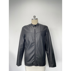 Classic Men's Bomber <b>Jacket</b> Genuine Cowhide Vintage Style Embroidered Canvas Stand Collar Casual Outerwear <b>Waterproof</b> Letter - Product Image 4