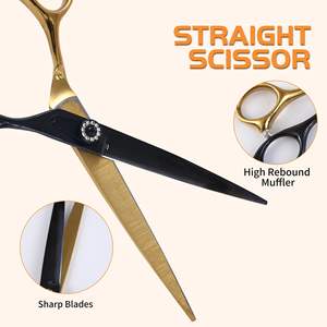 Nouveau couteau-peigne pour animaux de compagnie, durable, en acier inoxydable, pour barbier, droitier, manche en bois moyen, ciseaux de toilettage pour chiens, 26 dents, nettoyage des animaux de compagnie - Product Image 5