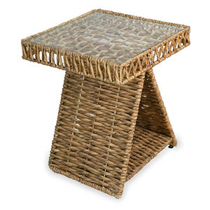 Mesita de noche ecológica de jacinto de agua, mesitas auxiliares de bajo precio para la sala de estar, piezas decorativas - Product Image 2