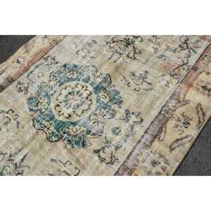 พรมตุรกี, พรมขนาดใหญ่ 5.6x8.8 ฟุต, พรมขนสัตว์สีเบจ-น้ำเงิน - Product Image 5