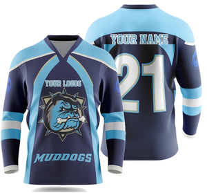 เสื้อเจอร์ซีย์พิมพ์ลายสำหรับผู้ใหญ่เสื้อฮอกกี้น้ำแข็งทำจากโพลีเอสเตอร์100% งานออกแบบได้ตามต้องการ - Product Image 2