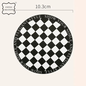 Posavasos de cerámica redondo de sublimación de estilo clásico impreso OEM Posavasos de corcho redondo trasero de corcho natural - Product Image 2