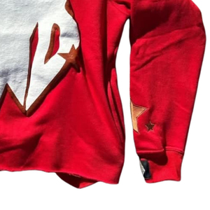 Fabricant de vêtements femmes Vintage lavage à l'acide soleil fané bouffée imprimé coton Jogging survêtement 2 pièces à capuche flare avec poches - Product Image 5