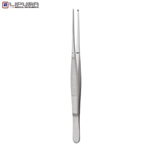 Semken Thumb Forceps 1X2ฟันผ่าตัดตรง12.5ซม. จับเนื้อเยื่อละเอียดเครื่องมือทางการแพทย์ - Product Image 4
