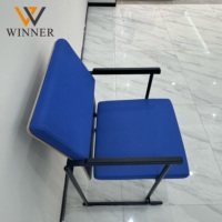 Chaise de bureau moderne individuelle avec structure métallique, siège en cuir, design mobile pour bureau à domicile, écoles et salles de formation