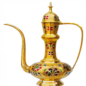 Venta al por mayor tradicional Aftaba Set latón mesa superior decoración para el hogar restaurante Hotel servir té café vino - Product Image 3