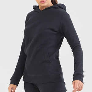 Sudadera con capucha de felpa francesa personalizada para mujer, de manga larga, holgada, informal, estilo urbano, ropa exterior para mujer - Product Image 5