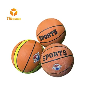사용자 정의 전문 야외 스포츠 PVC 가죽 패널 에어리스 바구니 공 공식 크기 7 5 3 용융 고무 농구