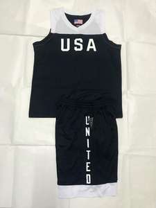 Maillots de basket-ball pour hommes et jeunes, États-Unis, Chine, ensembles de maillots, uniformes, kits d'entraînement, vêtements de sport, maillots de basket-ball d'équipe, respirants, personnalisés - Product Image 3