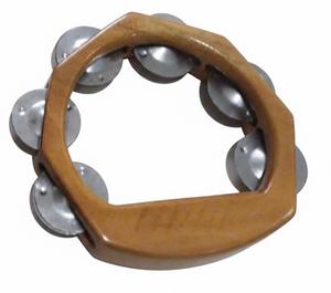 Pandereta Octagonal de Bronce B20 de Alta Calidad SOLOBEAT con Sonajas Metálicas Brillantes, Rendimiento Profesional, 50.8 cm de Diámetro - Product Image 2