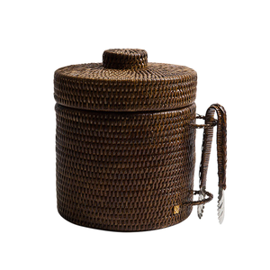 Cubo de hielo de ratán ecológico clásico, soporte de cubo de hielo de colores personalizados para restaurante, Bar, Pub, hogar, cocina, fiesta de Vietnam - Product Image 1