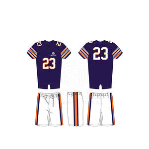 Uniforme de fútbol americano de color personalizado de diferentes estilos Uniforme de fútbol americano de secado rápido cómodo - Product Image 1
