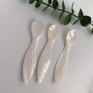 Cuchara de concha hecha a mano de primera calidad para servir caviar, decoración especial para comedor y exquisitos accesorios de mesa - Product Image 3