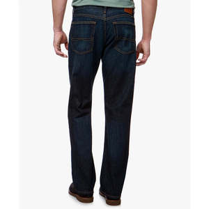 กางเกงยีนส์ผู้ชาย Lucky Brand รุ่น 181 ทรงตรงสบาย สีกรมท่า สไตล์วินเทจฮิปฮอป ไซส์ 34X30 ผ้าเดนิมถัก ปักลาย สีซีด - Product Image 2