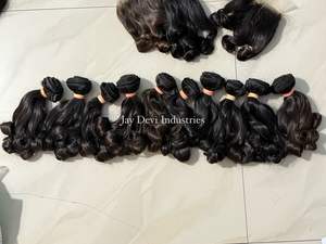 Extensions de cheveux humains à cuticule alignée en cheveux bruts bouclés indiens à prix d'usine, vente en gros de paquets de cheveux brésiliens de vison - Product Image 2