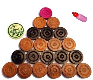 Bằng Gỗ Ludo Carrom Hội Đồng Quản Trị Với Carrom Đồng Xu Kích Thước Trung Bình Chất Lượng Tốt Nhất 30X30 Inch Với Tất Cả Các Phụ Kiện Bán Buôn Từ Ấn Độ - Product Image 4